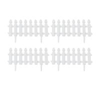 NONDK Bordure de clôture de jardin en plastique, lot de 4