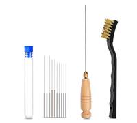 NONDK Brosse de Nettoyage, Aiguille de Nettoyage de Buse, Kit de Nettoyage de Buse D'Imprimante 3D, Kit de Nettoyage D'Imprimante