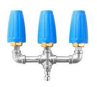 NONDK Buse Turbo Triple, Nettoyeur à Buse Turbo avec Connecteur 1/4 Pouce, Buse Turbo Double à Orifice 2,5, 4000 PSI Ma