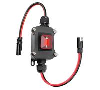 NONDK Câble SAE DC 12V avec Interrupteur à Bascule, 12AWG On/Off Connexion Déconnexion, Étanche IP67 pour Panneaux Solaires, RV.