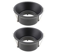 NONDK Cadre Plafonnier MR16 Noir Aluminium | Structure à anneau planaire, cadre léger en aluminium, compatible SPOT MR16 et GU10.