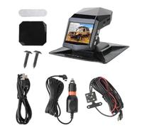 NONDK Caméra DVR à Double Objectif pour Voiture Dash Cam Enregistreur Vidéo Moniteur de Vue DashCam Écran 2 Pouces Grand Angle 1080P (B)