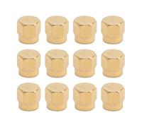 NONDK Capuchon Anti-Poussière SMA Mâle 12PCS, Capuchon de Protection pour Connecteur Coaxial SMA Plaqué Or.