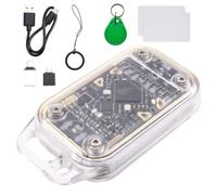 NONDK Chameleon V3.0 125K 13.56Mhz RFID Smart Chip Reader Émulateur + 2XCUID Carte/1XUID Porte-Clés ID IC Tag Copieur Fonctionnalité de Lecture Écriture NFC