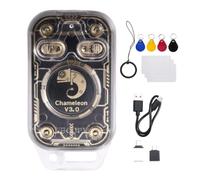 NONDK Chameleon V3.0 Émulateur de Lecteur de Puce RFID Intelligent NFC 125K 13.56Mhz ID IC Lecteur Écrivain Copieur de Tag + 4XUID Porte-Clés / 3XCUID Carte