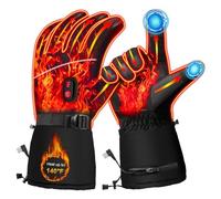 NONDK Chauffants Électriques Chauffe-Mains d'hiver pour Écran Tactile Imperméables à Piles pour Le Travail en Extérieur Noir