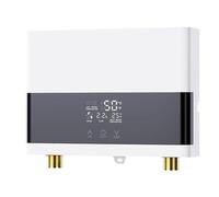 NONDK Chauffe-Eau Électrique, Chauffe-Eau Instantané avec Télécommande, Vanne de Régulation de la Température de L'Eau Écran Tactile LCD, B