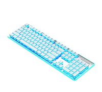 NONDK Clavier mécanique filaire silencieux LED - Clavier de étanche - Antidérapant - 104 touches - Claviers B