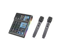NONDK Console de Mixage DJ avec Bluetooth, Mélangeur à Quatre Canaux, Système de Karaoké avec Alimentation 48V, Mélangeur Audio Type-C.
