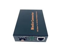 NONDK Convertisseur de Média + à + 10Gbps, Commutateur 10G Fibre Optique vers RJ45 100M/1000M/10G, Prise EU, Gigabit.