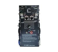 NONDK CT-20C Testeur de Câble Audio Multifonction 16-En-1 Testeur de Câble Électronique Spécial Compatible Ligne de Signal XLR