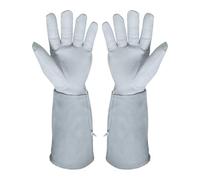 NONDK de Jardinage en Cuir Véritable avec Protection -Bras