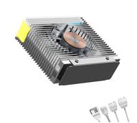 NONDK Dissipateur Thermique ARGB M.2 2280 SSD avec Double Ventilateur PWM 50 mm Radiateur SSD M.2 Refroidisseur de Disque Dur Dissipateur Thermique pour PC de Bureau M2, B