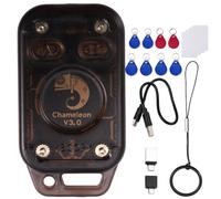 NONDK Émulateur de Lecteur de Puce Intelligente RFID Chameleon V3.0 + Kit de 12 Cartes Clés UID/CUID NFC avec Fonction de Lecture, Écriture et Copie de Tags IC.