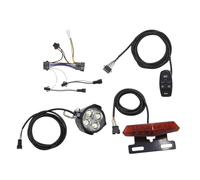 NONDK Ensemble de Feux et pour Vélo Électrique 12-72V, Lampe de Signalisation avec et Interrupteur de Phare.