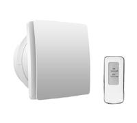NONDK Extracteur d'air haute vitesse de 4 pouces pour toilettes, cuisine, salle de bain, suspension, mur, fenêtre, extracteur avec télécommande