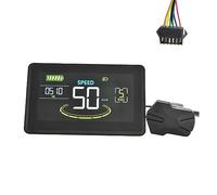 NONDK H6C Compteur D'Affichage LCD pour Vélo Électrique 24V-60V E Scooter LCD Écran Couleur avec USB UART pour Accessoires de Remplacement de Vélo Électrique (SM 6PIN)