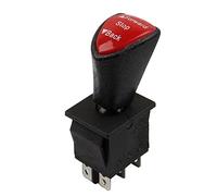 NONDK Interrupteur à Bascule à GlissièRe à Verrouillage -ArrêT- DPDT 6Pin KCD4-604-6P Interrupteur de Voiture