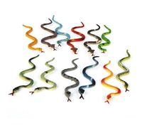NONDK Jouet Serpent Modèle 12 Pièces Multicolore, Collection ou Décoration pour Enfants 3+