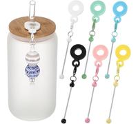 NONDK Kit de Charme de Paille Perle en 12 Pièces - s'adapte Aux Pailles Standard, Accessoire de Gobardage, Cadeau de de Bricolage A