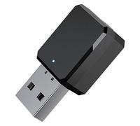NONDK KN318 Adaptateur Bluetooth, récepteur Bluetooth 5.1 stéréo appel mains sortie USB/AUX portable, pour bureau à domicile, noir
