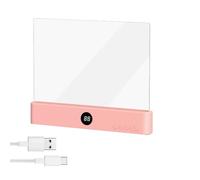 NONDK Lampe de Lecture à Intensité Réglable pour Livre, Panneau Amusant pour Enfants Lecteurs Pendant la Nuit, Rose.