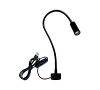 NONDK Lampe de Travail Magnétique LED 3 W avec Col de Cygne Flexible et Base Magnétique pour Tour B