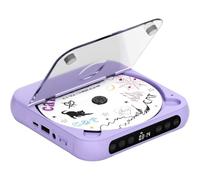 NONDK Lecteur CD Portable Rechargeable avec Haut-Parleurs Stéréo Doubles, Compatible Bluetooth