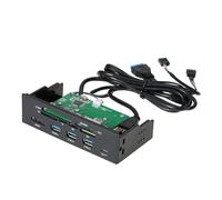 NONDK Lecteur de Carte 5,25 Pouces Lecteur de Carte Interne Média Tableau de Bord Multifonction Panneau PC Type-C USB 3.1 USB 3.0