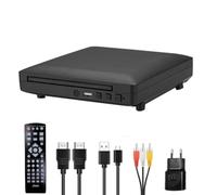 NONDK Lecteur DVD Compact, Lecteur Multimédia Personnel EVD, DVD Multifonctionnel, MP3, MP4, RW, VCD, CD, Système de Cinéma Maison, Prise UE EU Plug