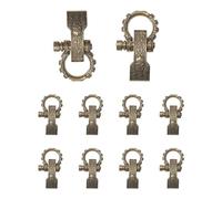 NONDK Lot de 10 boucles en paracorde avec fermoir à vis Manille d'ancrage Manilles réglables Boucles pour bracelet en paracorde Ceinture