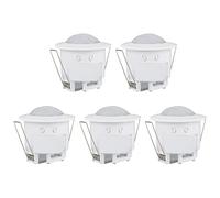 NONDK Lot de 5 interrupteurs de lumière du détecteur de mouvement PIR encastré infrarouge 110 V-220 V 360 ° Capteur de lumière de mouvement