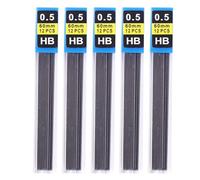 NONDK Lot de 5 recharges de mine de crayon, accessoires d'écriture de bureau, papeterie pour étudiants 0,5 mm