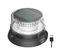 NONDK Lumière D'Ancre LED pour Bateau Yacht, Lampe de Navigation Solaire, Balise de Sécurité pour Marina, Lumière D'Avertissement Stroboscopique.