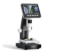 NONDK Microscope Numérique 4,3 Pouces Grossissement 1000X Microscope Électronique à Pièces USB 8LED pour Ordinateur