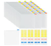 NONDK Organisateur de Rangement pour Papier de Scrapbook - 36PCS 6x6 Pouces avec 60PCS Onglets Index Autocollants pour Maintenir le Papier de Scrapbook, les Feuilles de Carton et de Vinyle.