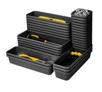 NONDK Organisateur de tiroir à outils Compatibles servantes Stabilité Roues | Compartiments séparés facilitent l’organisation et permettent de tout voir d’un coup.