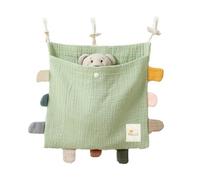 NONDK Organiseur latéral pour lit, sac de rangement pour lit en coton, sac de rangement, sac à suspendre pour vêtements, pour couches, F