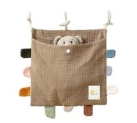 NONDK Organiseur latéral pour lit, sac de rangement pour lit en coton, sac de rangement, sac suspendu pour couches, vêtements de jouet.B
