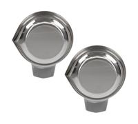 NONDK Pèse Bateaux Balance 2 Pièces Bateaux de Pesée Plateau de Balance en Acier Inoxydable Plaque de Pesée Récipients de Vaisselle de Laboratoire Plateau de Poids