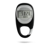 NONDK Podomètre pour la Marche, Podomètre de Marche Portable, Compteur de Pas 3D, Suivi Électronique Simple des Pas avec Mousqueton, Installation Facile