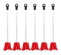 NONDK Pour L'Accessoire de Mélangeur à Peinture en Hélice Compatible avec Perceuse en Pack de 6 - Palette de Mélangeur Industriel (11,8"), Mélangeur pour Résine Époxy (1 à 5 Gallons)