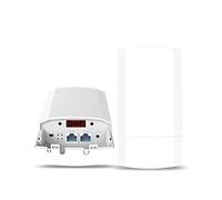 NONDK Routeur WiFi Extérieur Pont sans 2.4G 300Mbps Extension Longue Portée Couverture WiFi 1KM pour Caméra EU Plug