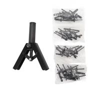 NONDK Set D'Outils à Main - Riveteuse Manuelle Professionnelle avec 40 Rivets en Plastique Idéale pour les Réparations de Panneaux de Porte de Voiture.