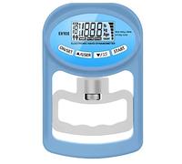 NONDK Testeur de Force de PréHension 265Lbs/120Kg DynamomèTre à Main NuméRique Compteur de Force de PréHension ÉCran LCD USB, Bleu
