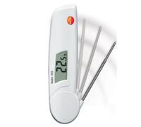 NONDK Thermomètre à Sonde Pliable Thermomètre Numérique LCD de Pénétration Thermomètre de Sécurité Alimentaire T103 (-30 °C à +220 °C) 0560 0103