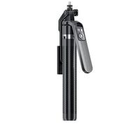NONDK Trépied D'Extension pour Smartphone 1,8 M de Long, Tête Rotative à 360°, Perche à Selfie pour Téléphone, Support à Quatre Pieds, Télécommande Bluetooth, Noir.