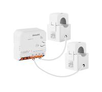 NONDK TUYA Zigbee Smart 2 Phase 120A MAX MAX MONTENTION de MONTENIR MONTENIR MONTENTION METTERDE avec 2 Pinces