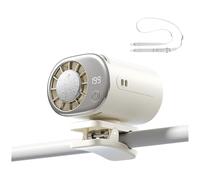 NONDK Ventilateur de Taille Portable avec Clip de Sécurité, Climatiseur et Affichage LED pour, Les Voyages et Le Camping. Mini Ventilateur Rafraîchissant. A