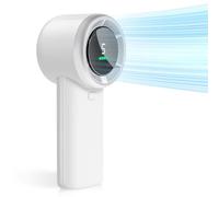 NONDK Ventilateur Portable 5 Vitesses Haute Vitesse, Rechargeable par USB avec Affichage à L'Écran, Compacte pour Une Utilisation en Intérieur et en Extérieur B